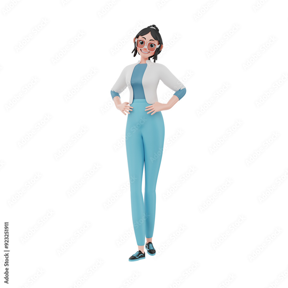 3d render character businesswoman illustration 3d render character businesswoman illustration