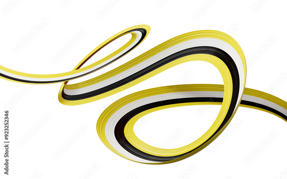 Waving ribbon or banner with flag of Brunei white background. independence day 3d illustration
Waving ribbon or banner with flag of Brunei white background. independence day 3d illustration