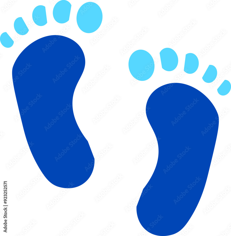 Shoe prints icon. Silhouette style. Shoe prints icon. Silhouette style.