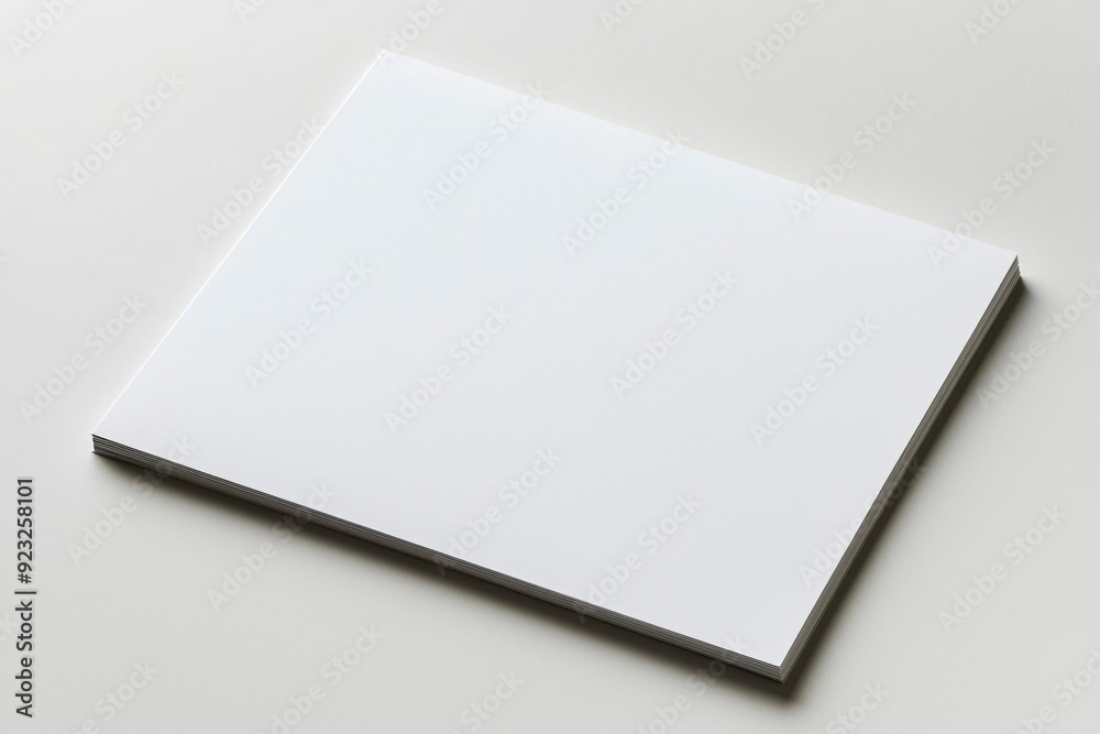 Blank A4 Paper Mockup on Isolated Background created with Generative AI Blank A4 Paper Mockup on Isolated Background created with Generative AI