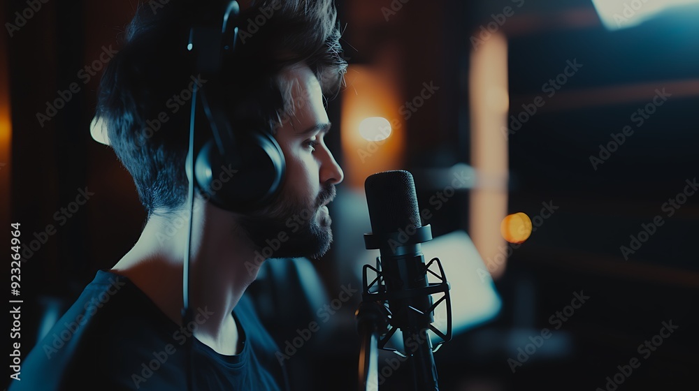 A podcast guest sharing a heartfelt story, captured in an intimate close-up shot. A podcast guest sharing a heartfelt story, captured in an intimate close-up shot.
