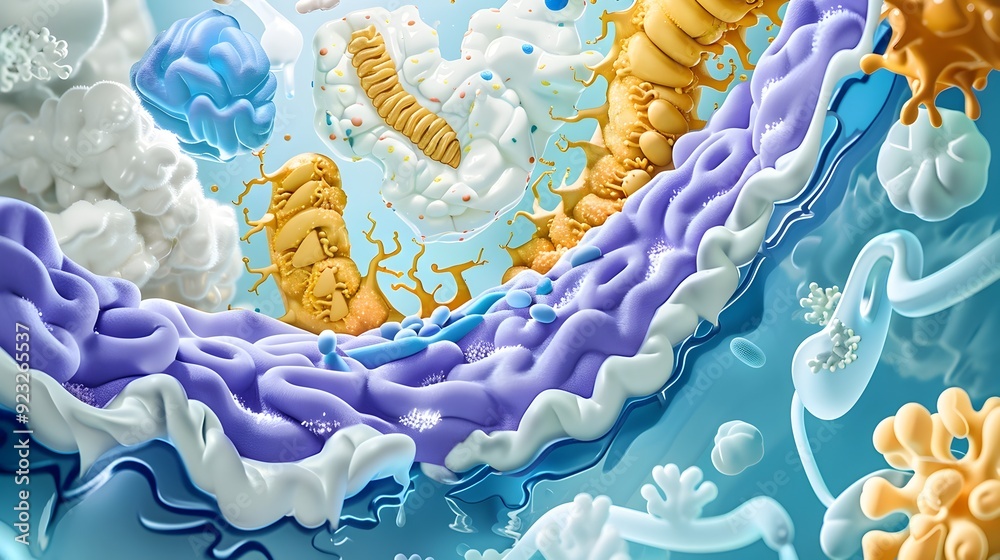 Naklejka premium Abstract Colorful 3D Shapes.