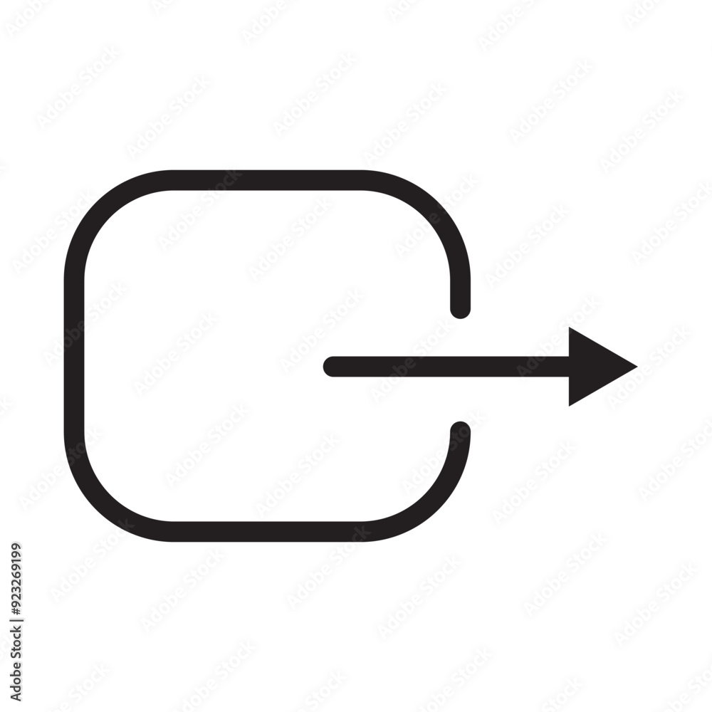 Login icon in flat style. Arrow access vector illustration on white isolated background. Door entry business concept. Login icon in flat style. Arrow access vector illustration on white isolated background. Door entry business concept.