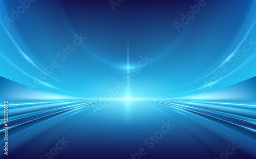 Abstract blue light lines background