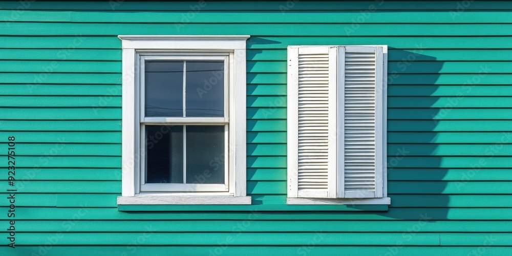 Greenhouse with Two Windows and White Shutter Greenhouse with Two Windows and White Shutter