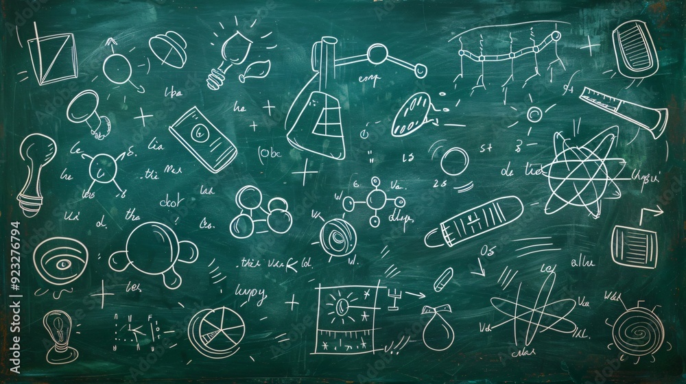 school formulas on the green blackboard school formulas on the green blackboard