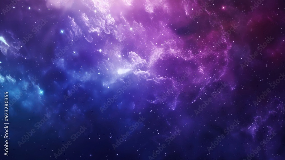 Cosmic Nebula in Vivid Hues Cosmic Nebula in Vivid Hues