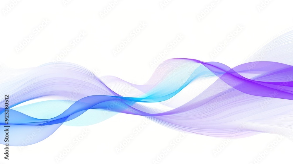 Abstract Blue and Purple Wavy Lines Abstract Blue and Purple Wavy Lines