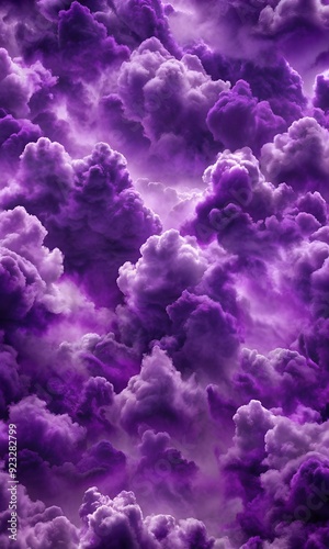 Abstract Painting of a purple color  Cloud with Blended