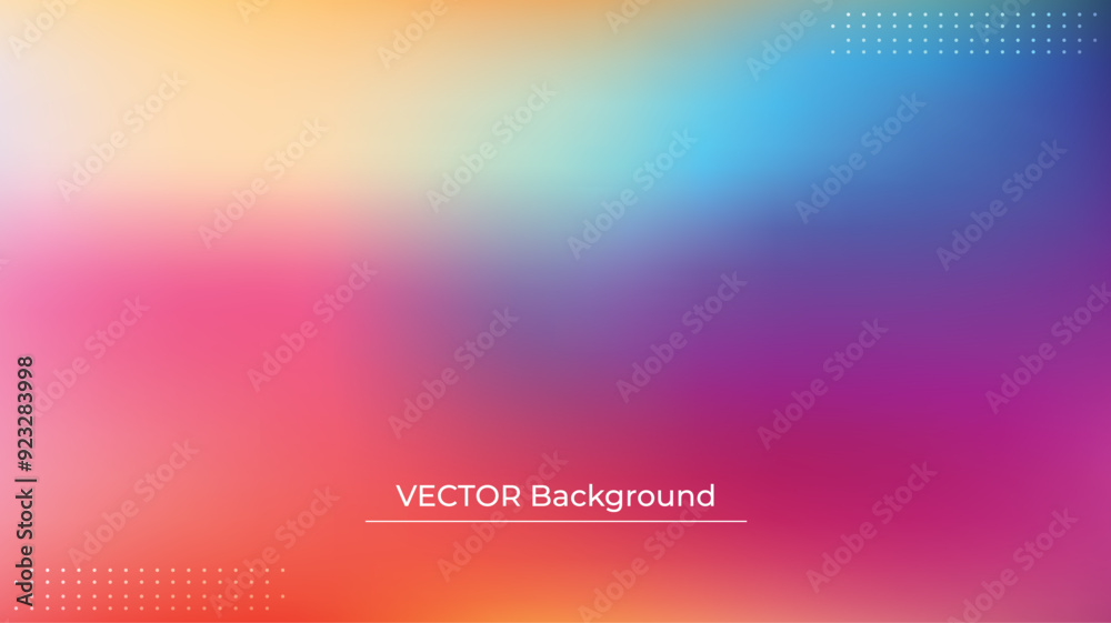 Smooth and blurry colorful gradient mesh background. Modern bright rainbow colors. Easy editable soft colored vector banner template. Premium quality Smooth and blurry colorful gradient mesh background. Modern bright rainbow colors. Easy editable soft colored vector banner template. Premium quality