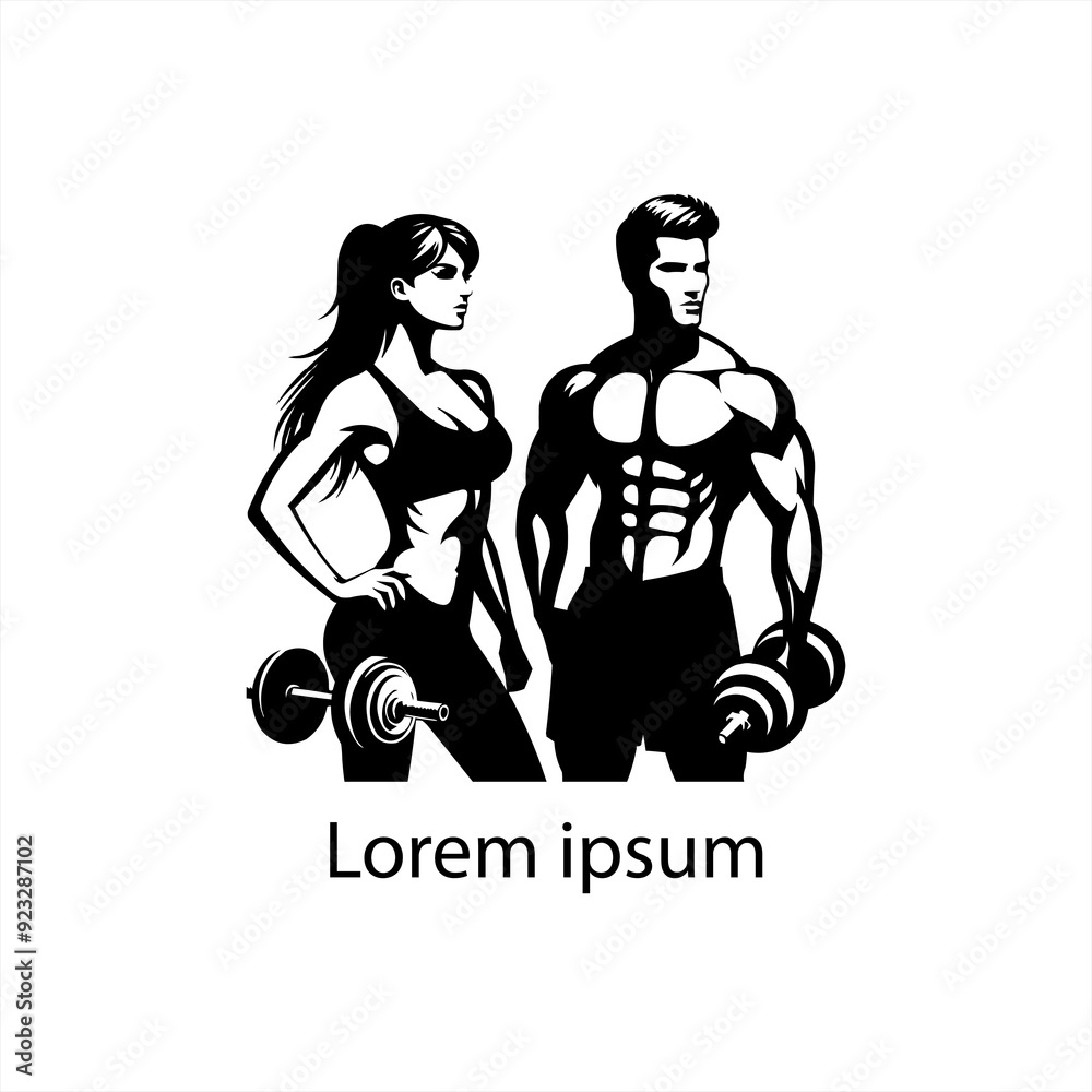 a gym logo design for brand a gym logo design for brand