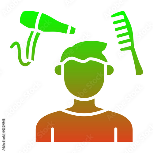 Hair styling Icon