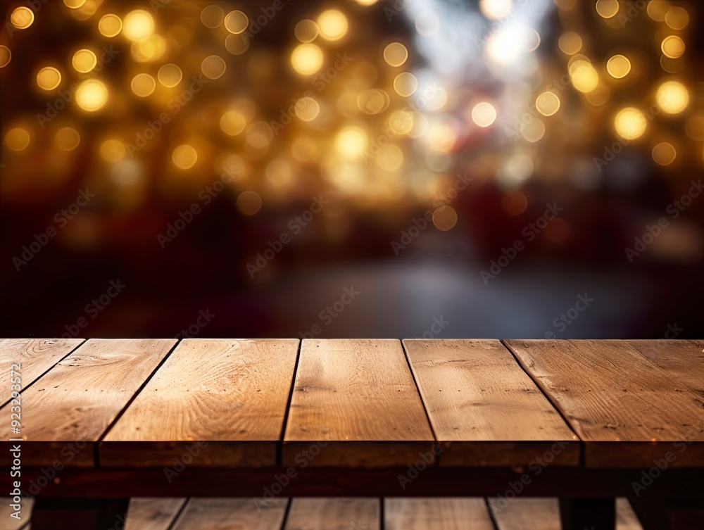 Mock up for space Empty dark wooden table in front of abstract blurred bokeh background for display selective focus Mock up for space Empty dark wooden table in front of abstract blurred bokeh background for display selective focus