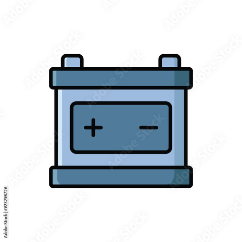 car battery icon vector design template simple and clean