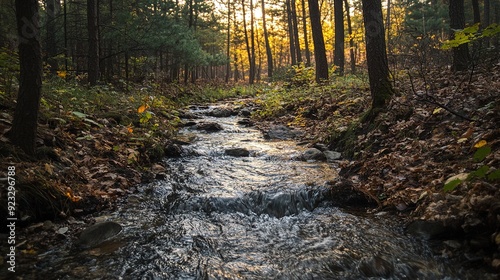 Fototapeta Naklejka Na Ścianę i Meble -  stream in the forest 