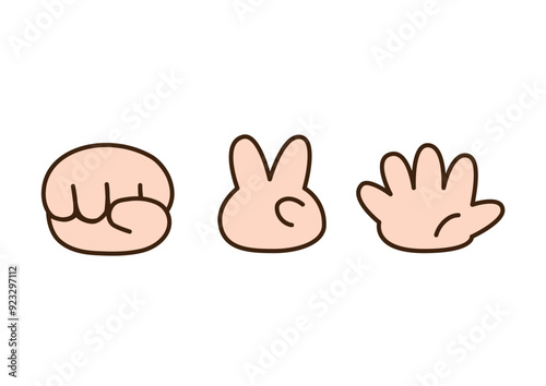 じゃんけんのアイコンセット