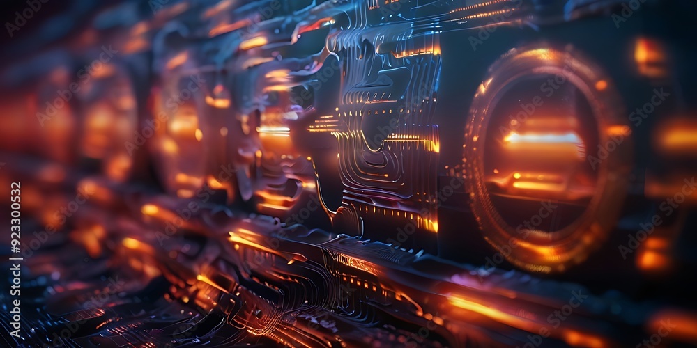 abstract technology particles background. neural networks and AI, digital storages, sound and graphic forms, science, education abstract technology particles background. neural networks and AI, digital storages, sound and graphic forms, science, education