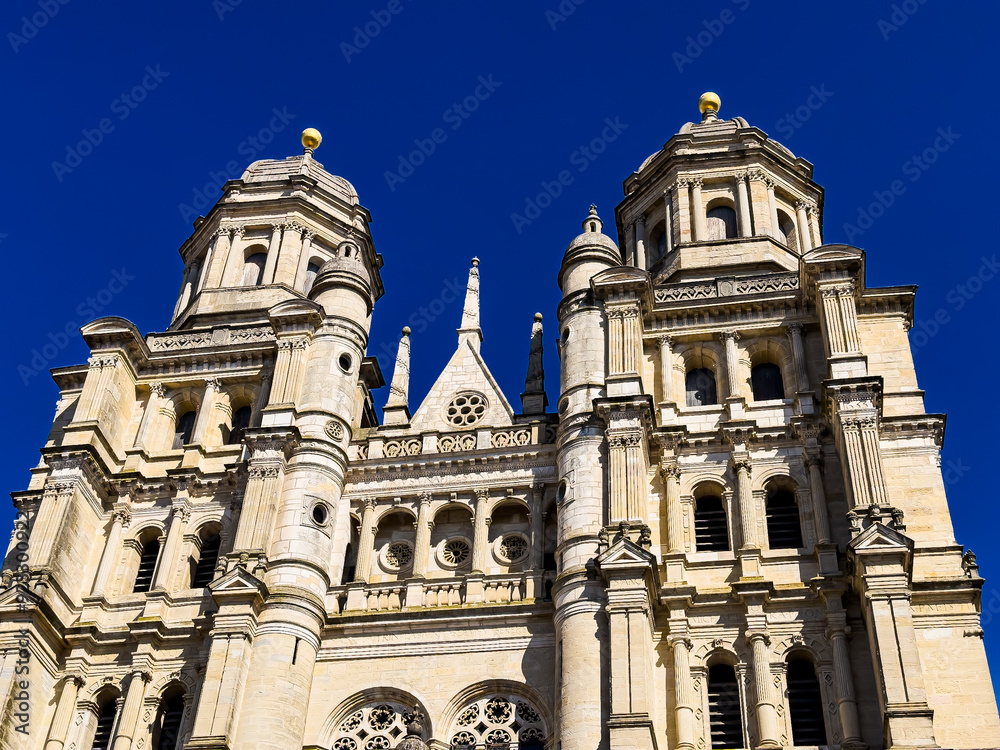 Traditional Cathedral building in Dijon, France Traditional Cathedral building in Dijon, France