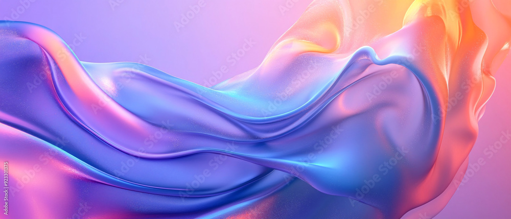 Fototapeta premium Abstract Purple and Blue Liquid Swirl Background