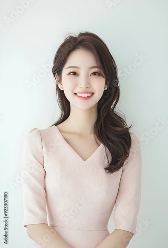 Smiling Young Woman with Radiant Expression