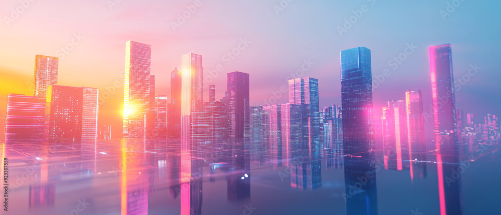 Neon City Skyline at Sunset with Reflections Futuristic Urban Landscape, Neon City Skyline at Sunset with Reflections Futuristic Urban L Neon City Skyline at Sunset with Reflections Futuristic Urban Landscape, Neon City Skyline at Sunset with Reflections Futuristic Urban L