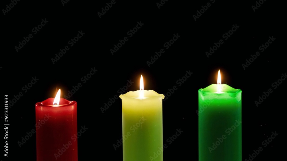 three burning candles three burning candles