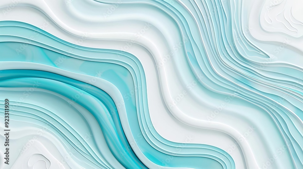 Marble texture, cool blue tones, flat design illustration Marble texture, cool blue tones, flat design illustration
