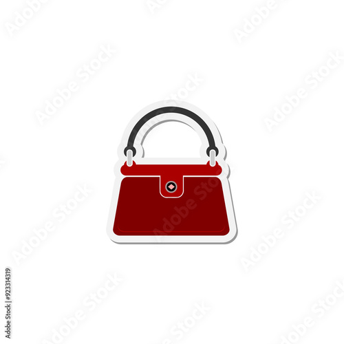 Women handbag icon isolated on transparent background