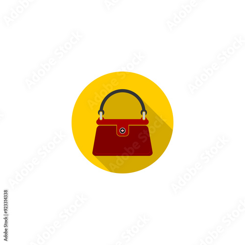 Women handbag icon isolated on transparent background