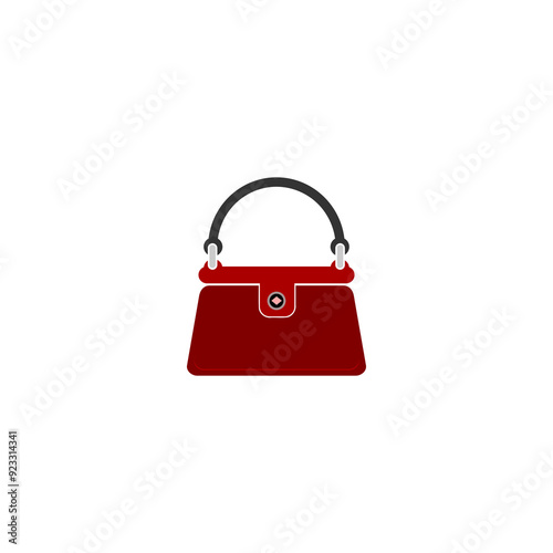 Women handbag icon isolated on transparent background