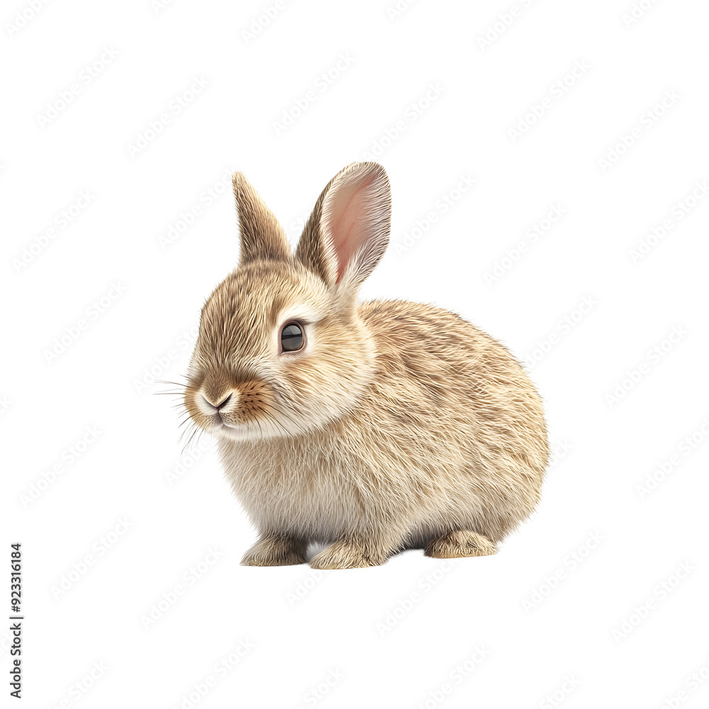 Highly Detailed Rabbit Portrait Isolated on Plain White Background transparent png Highly Detailed Rabbit Portrait Isolated on Plain White Background transparent png