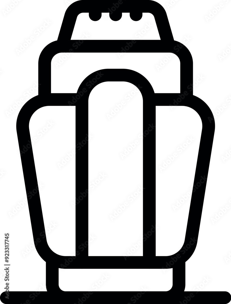 Simple line icon of an electric kettle, ideal for representing fast water heating Simple line icon of an electric kettle, ideal for representing fast water heating