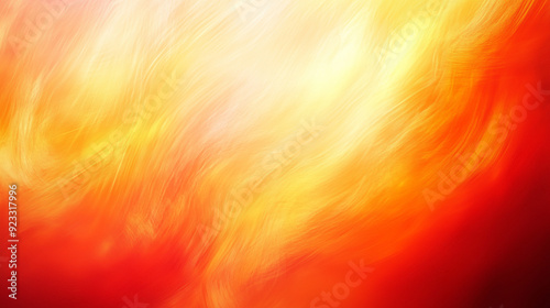 Bright Fiery Abstract Blaze of Orange Yellow and Red Light With Flowing Texture and Soft Gradient