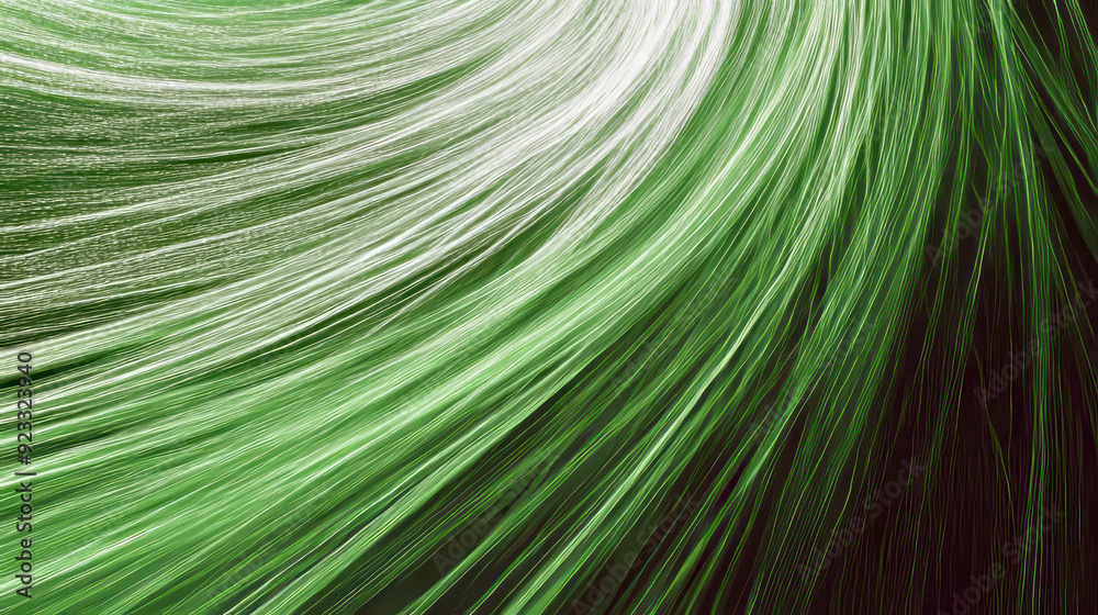 Fototapeta premium Abstract organic green lines as wallpaper background illustration --chaos 30 --ar 16:9 --weird 2400 --v 6.1 Job ID: 1e781be9-00a3-4b01-9b0e-354372878068