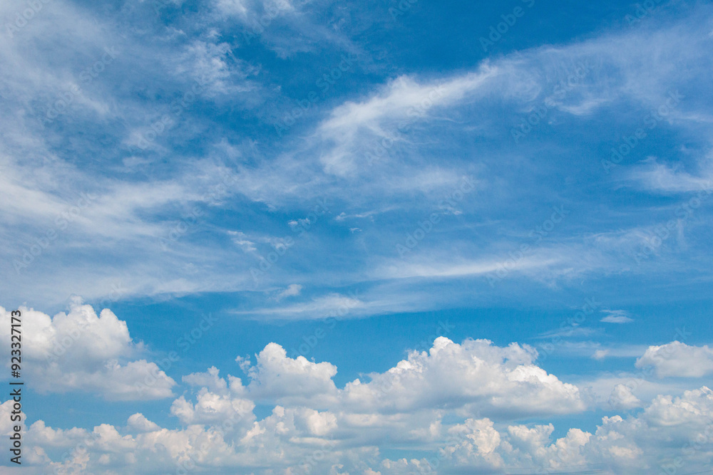 Fototapeta premium 夏の青空と白い雲