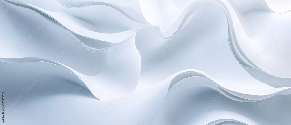 Abstract White Paper Waves Background Texture Abstract White Paper Waves Background Texture