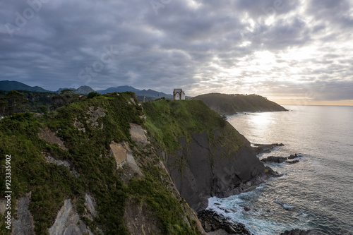 Sunrise over the Ribadesella on north of Spain