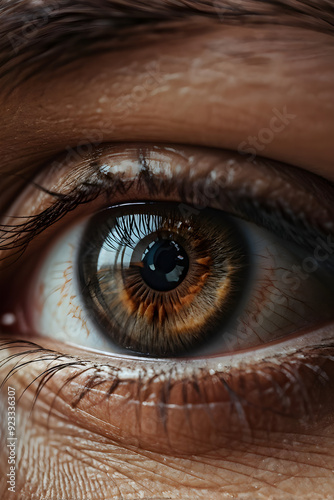 This is a close-up photo of a human eye