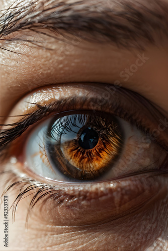 This is a close-up photo of a human eye