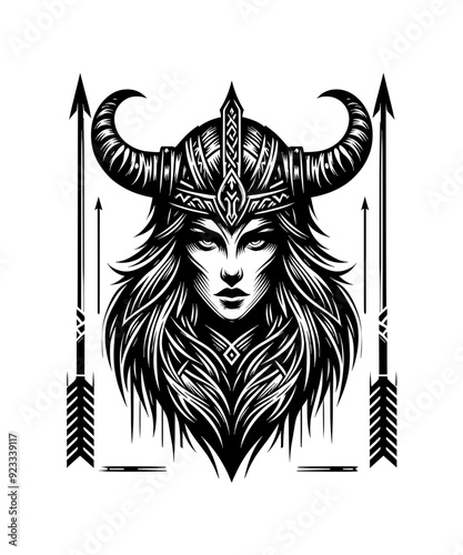 Viking Shield Maiden Warrior 