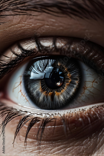 This is a close-up photo of a human eye