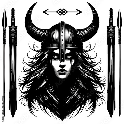 Viking Shield Maiden Warrior 