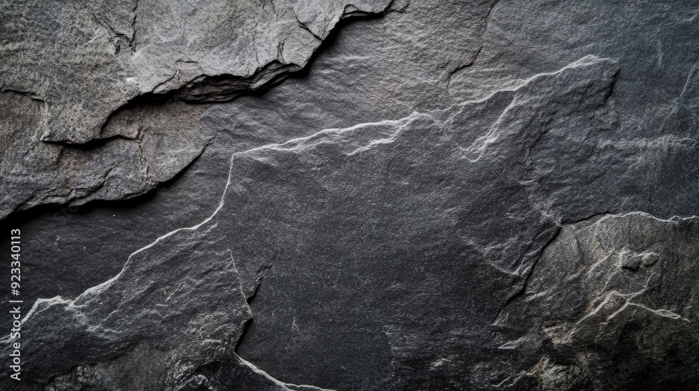 Textured Slate Rock Surface with Natural Cracks Textured Slate Rock Surface with Natural Cracks
