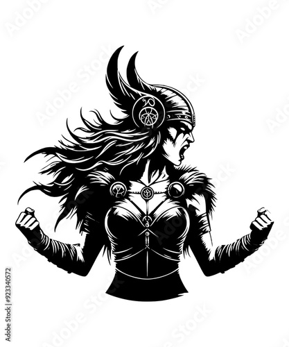 Viking Shield Maiden Warrior 