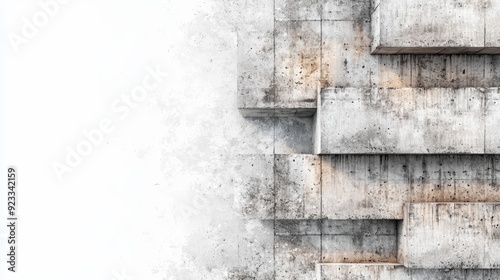 Abstract concrete background with textured layers, perfect for modern designs or industrial themes.