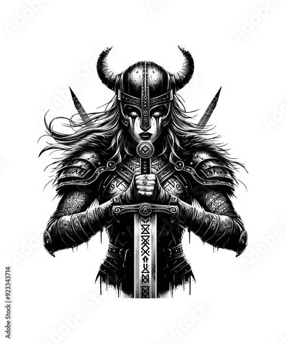Viking Shield Maiden Warrior