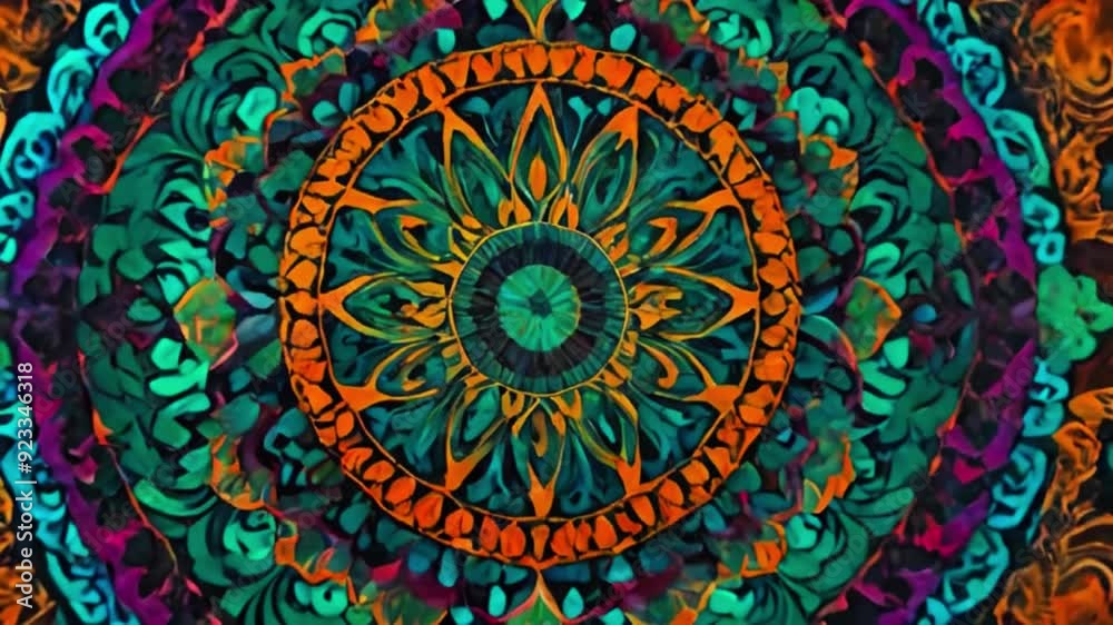 Traditional Thai painting or Bengali Indian alpona which means floral pattern art on the surface for decoration Generative AI Traditional Thai painting or Bengali Indian alpona which means floral pattern art on the surface for decoration Generative AI
