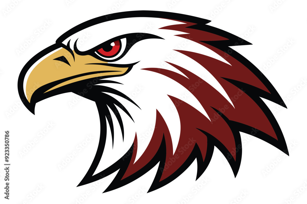 eagle head silhouette vector illustration eagle head silhouette vector illustration