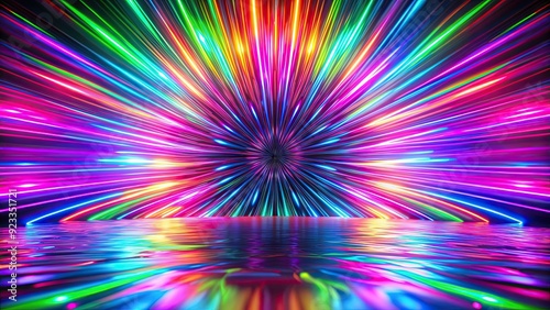 Vibrant neon gradient abstract background with glowing colors, neon, gradient, abstract, background, vibrant, glowing, colors