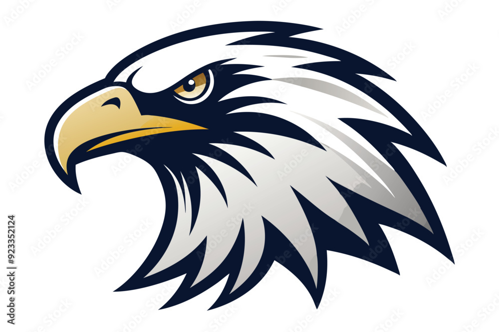 eagle head silhouette vector illustration eagle head silhouette vector illustration